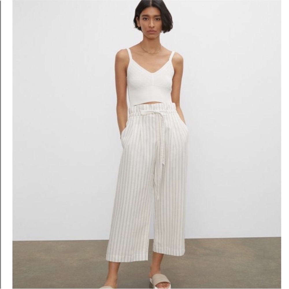 Club Monaco striped wide leg pants